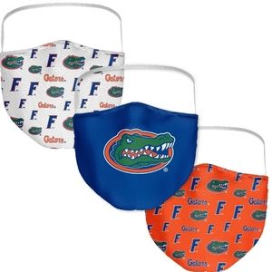 Florida Gators NCAA Fanatics Branded Adult All Over Logo Face Covering 3-Pack